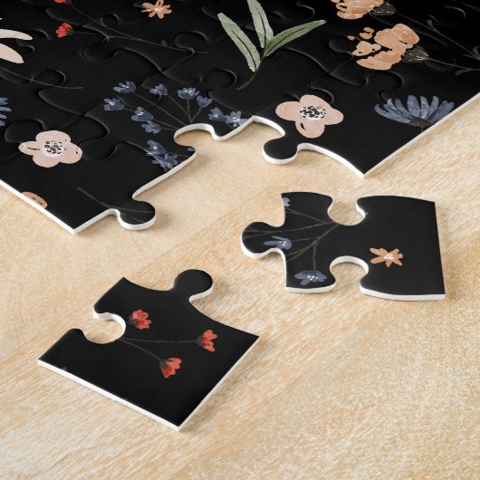 Eenvoudige waterverf bloemen 1 legpuzzel (Zijkant)