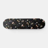 Eenvoudige waterverf bloemen 1 persoonlijk skateboard (Horizontaal)