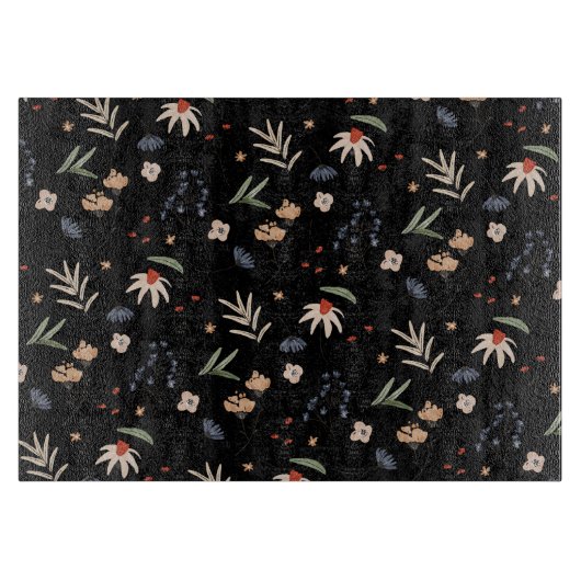 Eenvoudige waterverf bloemen 1 snijplank (Voorkant)