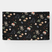 Eenvoudige waterverf bloemen 1 spandoek (Horizontaal)