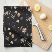 Eenvoudige waterverf bloemen 1 theedoek (Quarter Fold)