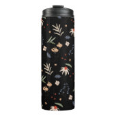 Eenvoudige waterverf bloemen 1 thermosbeker (Voorkant)