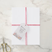 Eenvoudige Waterverf Bloemetuin Baby Shower Cadeaulabel (Met Touw)