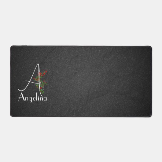 Eenvoudige waterverf bloemletter A Bureaumat (Voorkant)