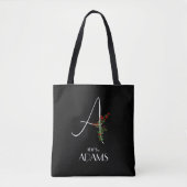 Eenvoudige waterverf bloemletter A Tote Bag (Voorkant)