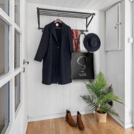 Eenvoudige waterverf bloemletter A Tote Bag