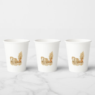 Eenvoudige Waterverf Boho Baby Shower Bekers