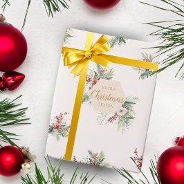 Eenvoudige Waterverf Botanische Custom Greeting Cadeaupapier