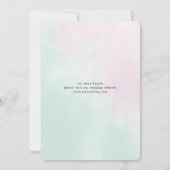 Eenvoudige Waterverf Bruiloft Save The Date Kaart (Achterkant)