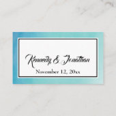 Eenvoudige Waterverf bruiloft website behuizing Ka Informatiekaartje (Achterkant)