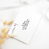 Eenvoudige Waterverf Classic Winter Red Kardinaal Etiket