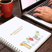 Eenvoudige Waterverf Cocktail Drinken Stijlvolle C Notitieboek