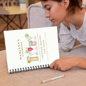 Eenvoudige Waterverf Cocktail Drinken Stijlvolle C Notitieboek