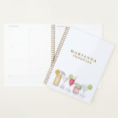 Eenvoudige Waterverf Cocktail Drinken Stijlvolle C Planner (Display)