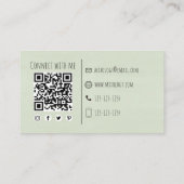 Eenvoudige Waterverf Cocktails Drink Bartender Visitekaartje (Achterkant)