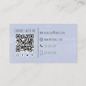 Eenvoudige Waterverf Cocktails Drink Bartender Visitekaartje (Achterkant)