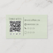 Eenvoudige Waterverf Cocktails Drink Whimsical Fun Visitekaartje (Achterkant)