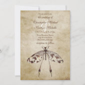 Eenvoudige Waterverf Dragonfly bruiloft Kaart (Voorkant)