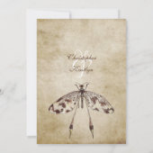 Eenvoudige Waterverf Dragonfly bruiloft Kaart (Achterkant)