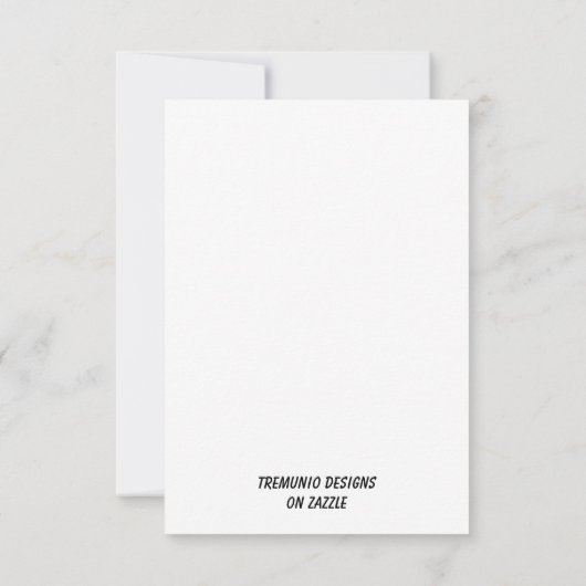 Eenvoudige Waterverf eendje Baby shower Kaart (Achterkant)