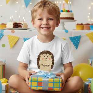 Eenvoudige waterverf egel op maat kinder shirts