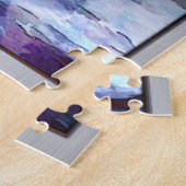 Eenvoudige waterverf en inkt van leaning Sailboat Legpuzzel (Zijkant)