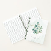 Eenvoudige Waterverf Eucalyptus-laptop Notitieboek (Binnen)