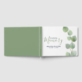 Eenvoudige Waterverf Eucalyptus Memorial Keepslag Gastenboek (Volledig)
