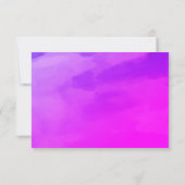 Eenvoudige waterverf gradient paarse handgeschreve bedankkaart (Achterkant)