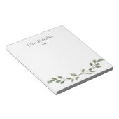 Eenvoudige Waterverf Greenery Botanical Notitieblok (Schuin)