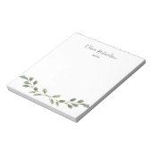Eenvoudige Waterverf Greenery Botanical Notitieblok (Linkerzijde)