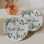 Eenvoudige Waterverf Greenery | VRIJGEZELLENFEEST Papieren Bordje<br><div class="desc">Deze prachtige,  minimalistische vrijgezellenfeest papieren borden zijn voorzien van eenvoudige,  botanische groene bladeren met waterverf op een schone,  witte achtergrond. De rendy zwarte manuscripttypografie zegt "vrijgezellenfeest"en voegt een extra aanraking van moderne stijl toe.</div>