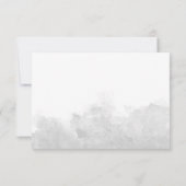 Eenvoudige Waterverf Grey Wash begrafenis Bedankkaart (Achterkant)