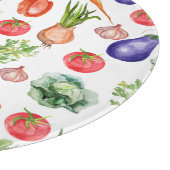 Eenvoudige Waterverf groenten Snijplank (Hoek)