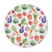 Eenvoudige Waterverf groenten Snijplank (Voorkant)