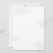 Eenvoudige Waterverf Halloween-feestuitnodiging Kaart (Achterkant)