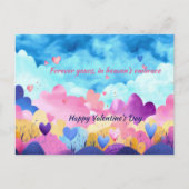 EENVOUDIGE WATERVERF HAND GETROKKEN HARTEN IN DE H FEESTDAGENKAART (Voorkant)