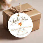 Eenvoudige Waterverf Herfst Leaf Rustieke Herfst b Bedankjes Labels