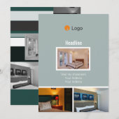 Eenvoudige Waterverf in bedrijf Kaart (Voorkant / Achterkant)