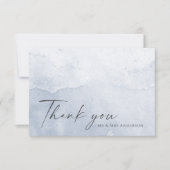 Eenvoudige Waterverf in puin Bedankkaart (Voorkant)