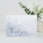 Eenvoudige Waterverf in puin Bedankkaart (Staand voorkant)