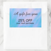 Eenvoudige waterverf kalligrafie aangepaste Sticke Rechthoekige Sticker (Tas)