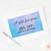 Eenvoudige waterverf kalligrafie aangepaste Sticke Rechthoekige Sticker (Envelop)