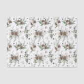 Eenvoudige Waterverf kerst in Farmhouse Greenery Tissuepapier (Voorkant)