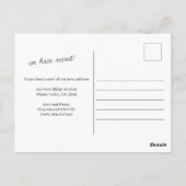 Eenvoudige Waterverf-kerstaankondiging Briefkaart (Achterkant)