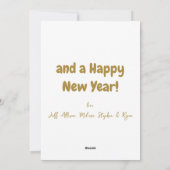 Eenvoudige Waterverf kerstboom Feestdagenkaart (Achterkant)