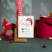 Eenvoudige Waterverf Kerstfeest Uitnodiging