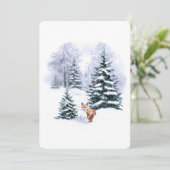 Eenvoudige Waterverf kerstfeestdag Aankondiging (Staand voorkant)