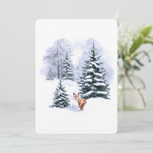 Eenvoudige Waterverf kerstfeestdag Aankondiging (Staand voorkant)