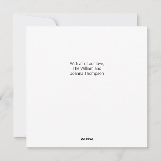 Eenvoudige Waterverf kerstkaart Geen foto (Achterkant)